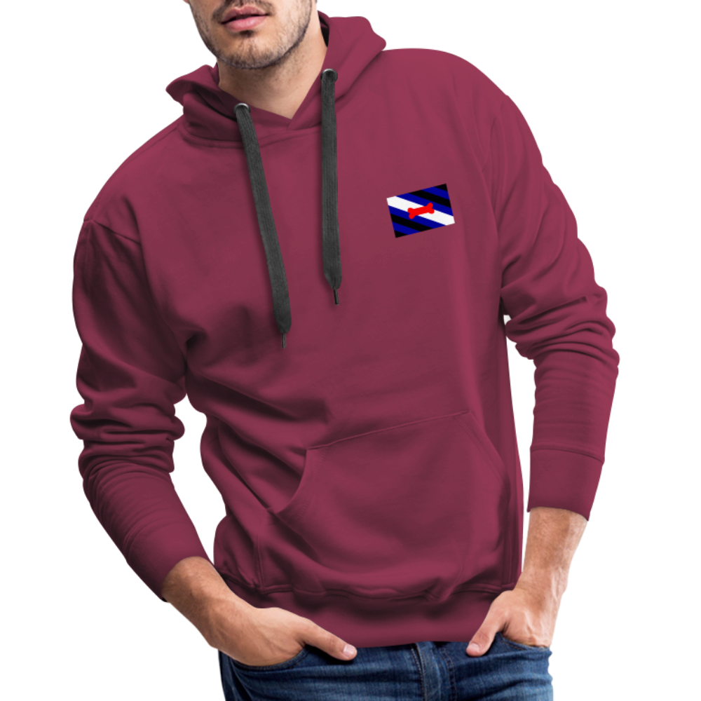 Pupplay Pride Flag "Männer" Hoodie - Bordeaux