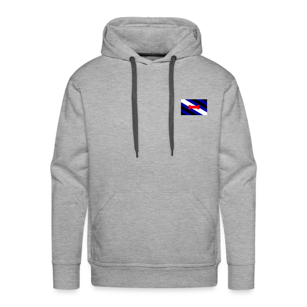 Pupplay Pride Flag "Männer" Hoodie - Grau meliert