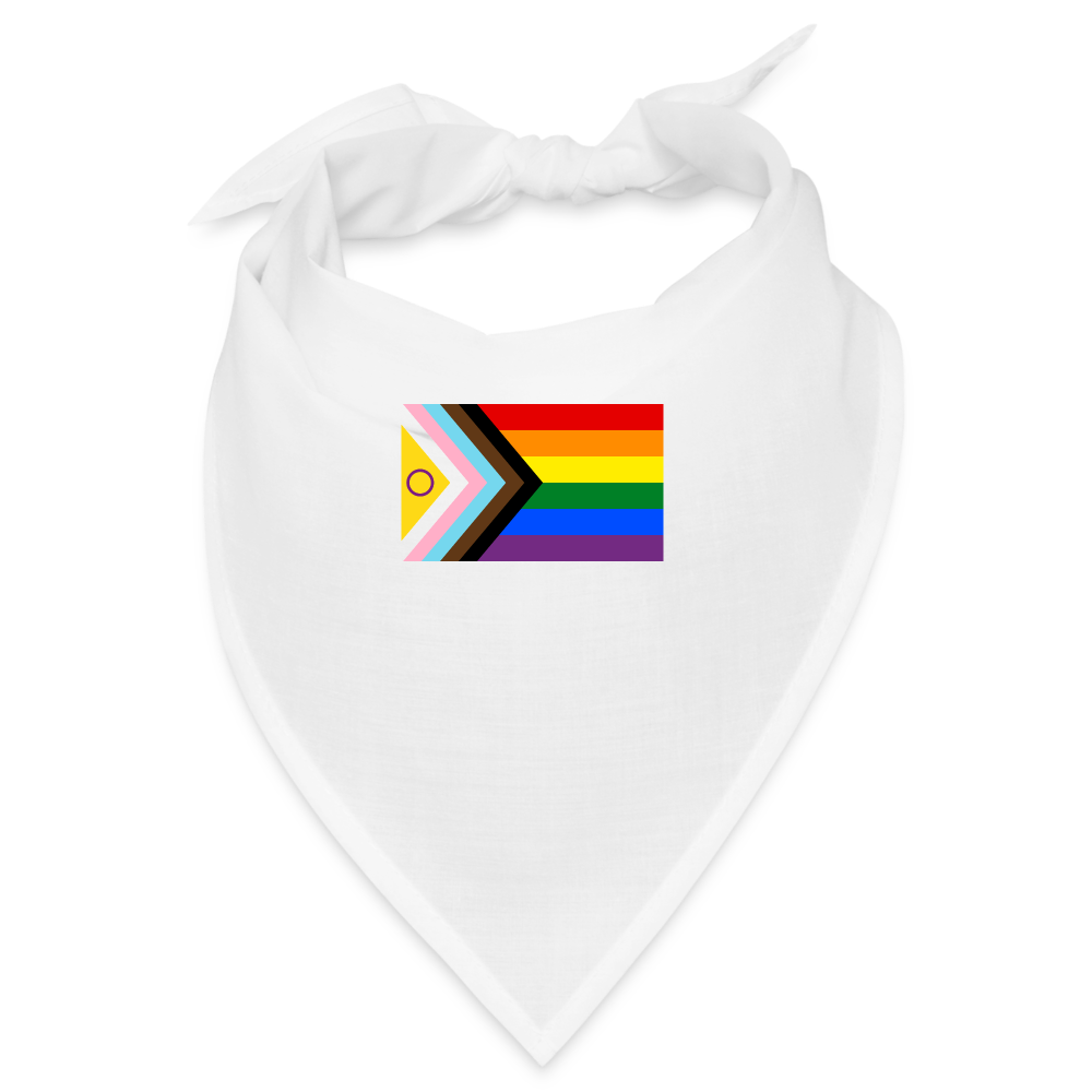 Intersex Inclusive Progress Pride Flag Bandana - weiß