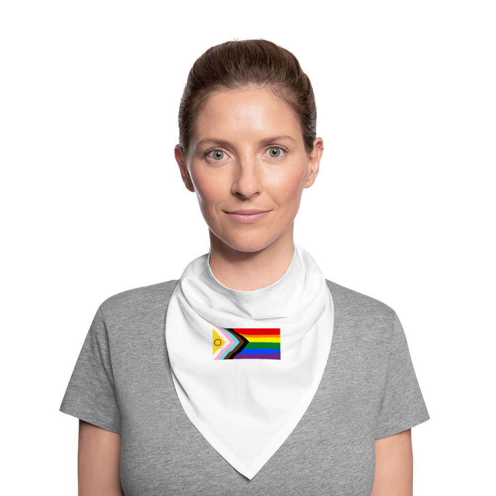 Intersex Inclusive Progress Pride Flag Bandana - weiß