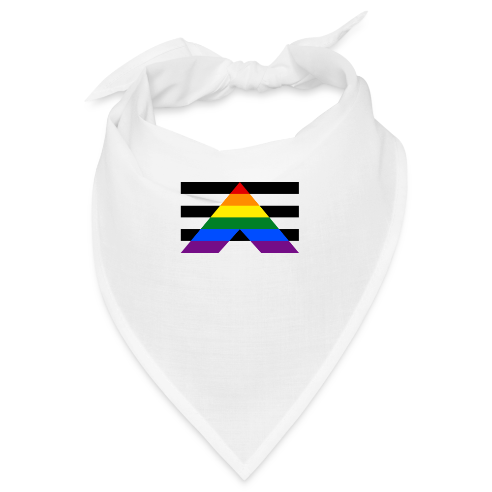 Straight Ally Pride Flag Bandana - weiß