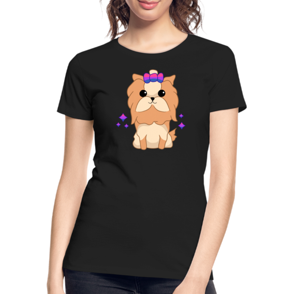 Cute Bisexual Dog "Frauen" T-Shirt - Schwarz