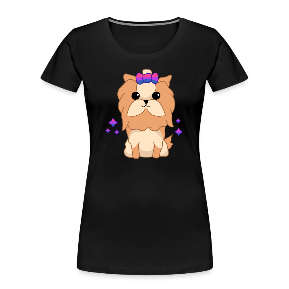 Cute Bisexual Dog "Frauen" T-Shirt - Schwarz