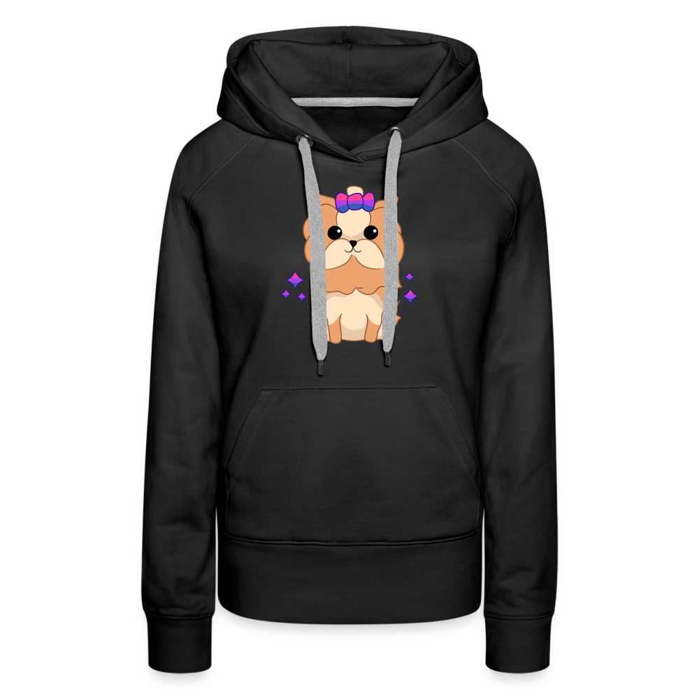 Cute Bisexual Dog "Frauen" Hoodie - Schwarz