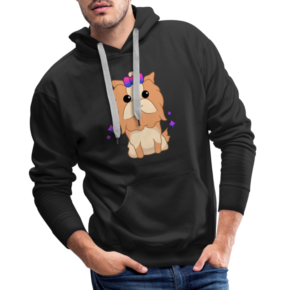 Cute Bisexual Dog "Männer" Hoodie - Schwarz