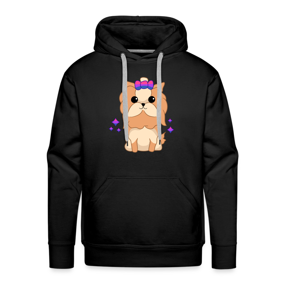 Cute Bisexual Dog "Männer" Hoodie - Schwarz