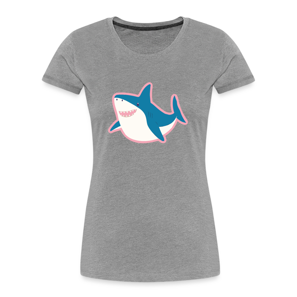 Trans Hai "Frauen" T-Shirt - Grau meliert