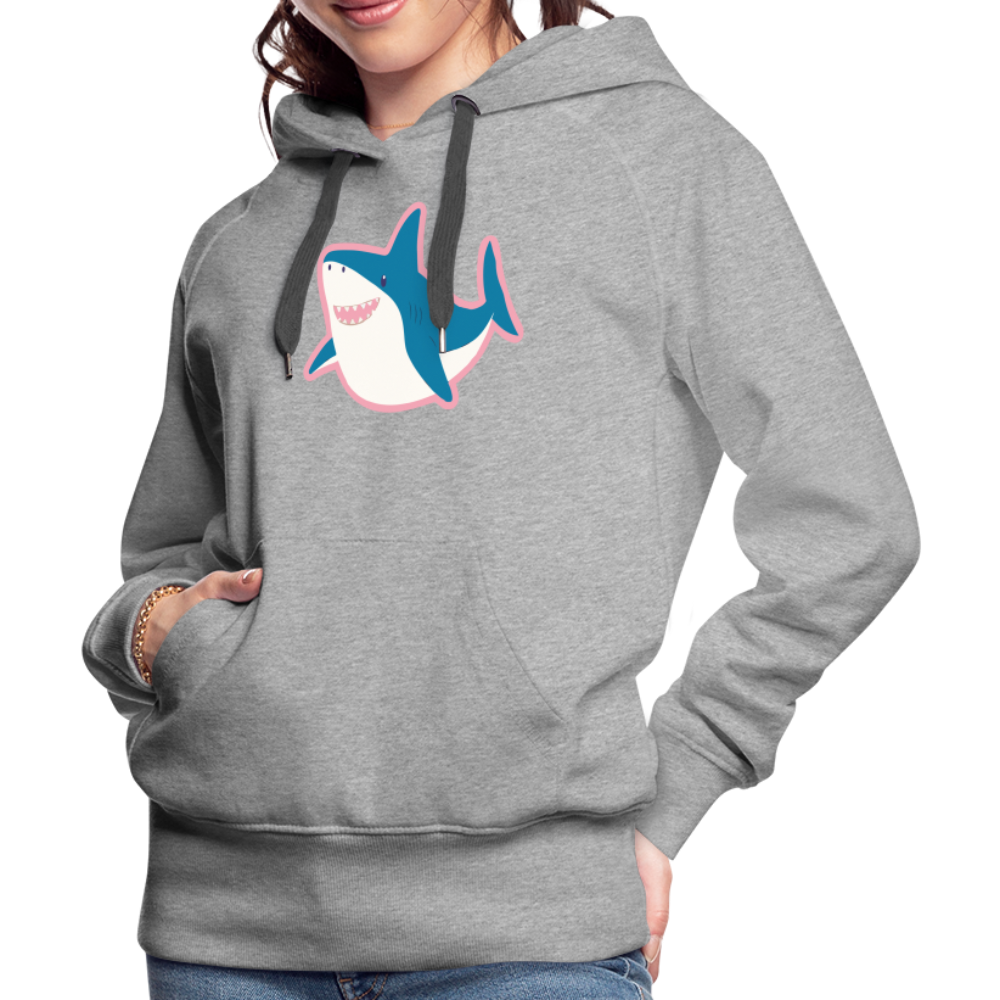 Trans Hai "Frauen" Hoodie - Grau meliert