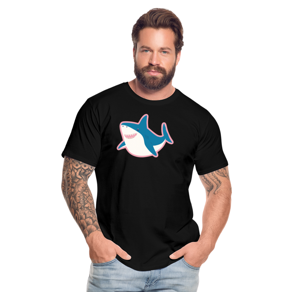 Trans Hai "Männer" T-Shirt - Schwarz