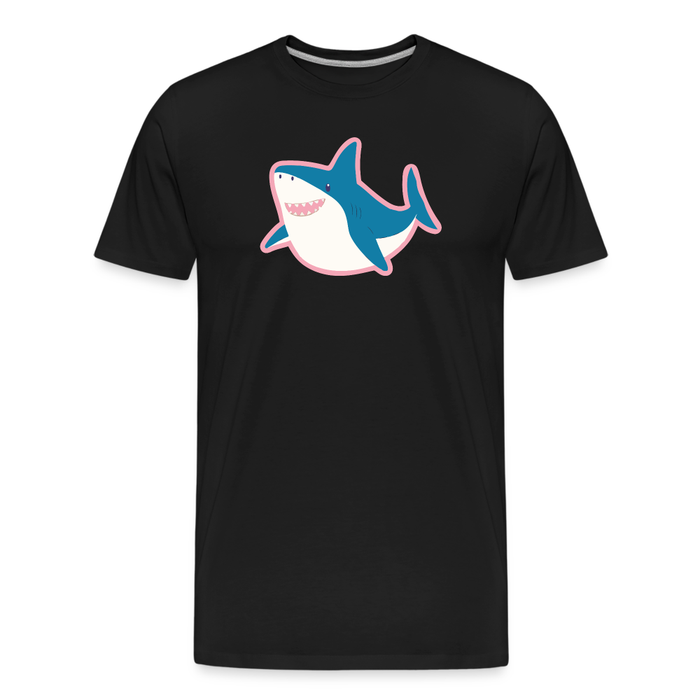 Trans Hai "Männer" T-Shirt - Schwarz