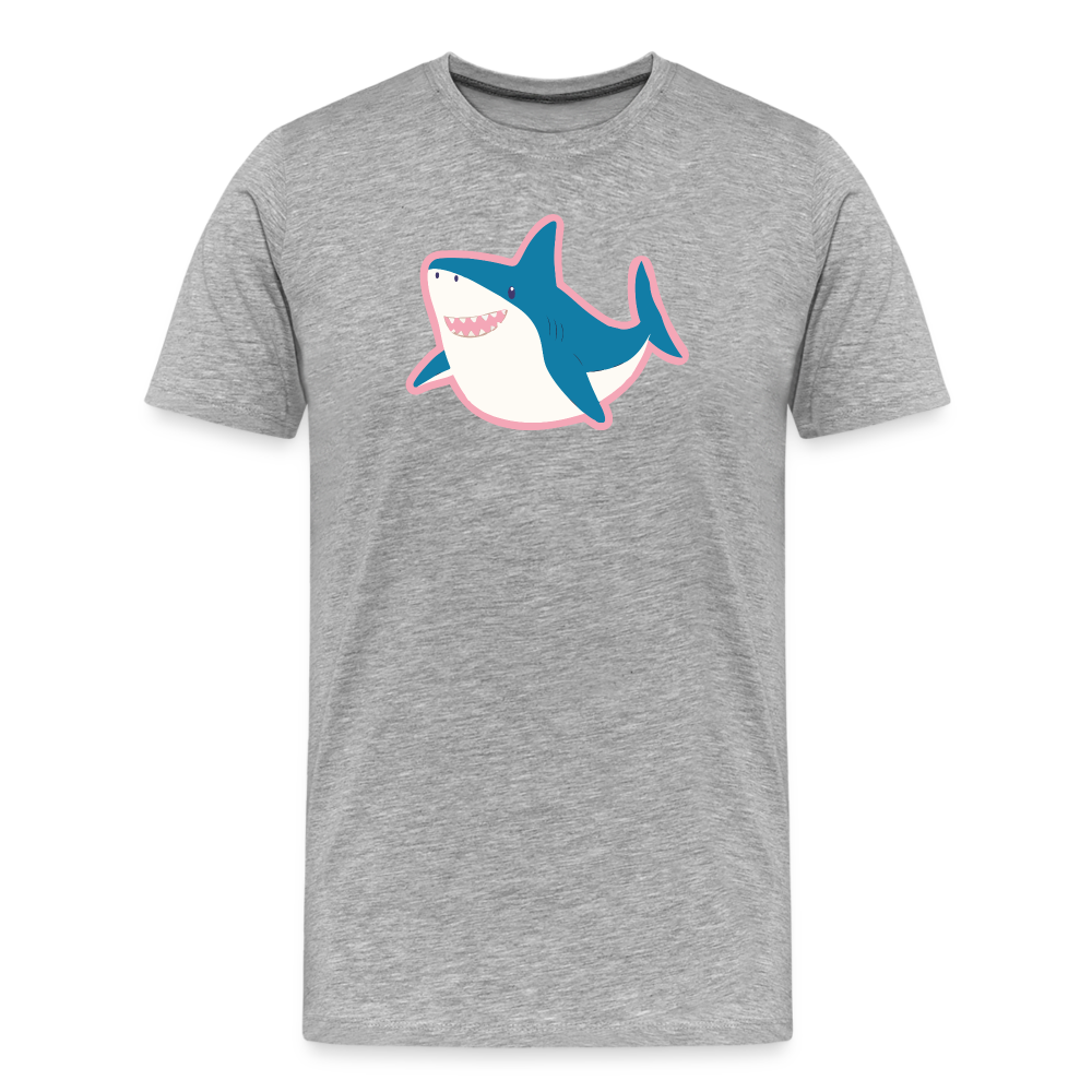 Trans Hai "Männer" T-Shirt - Grau meliert