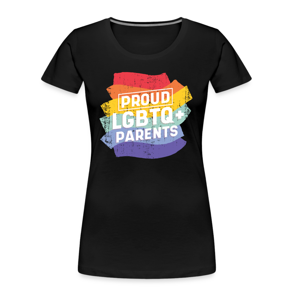 Proud LGBTQ+ Parents "Frauen" T-Shirt - Schwarz