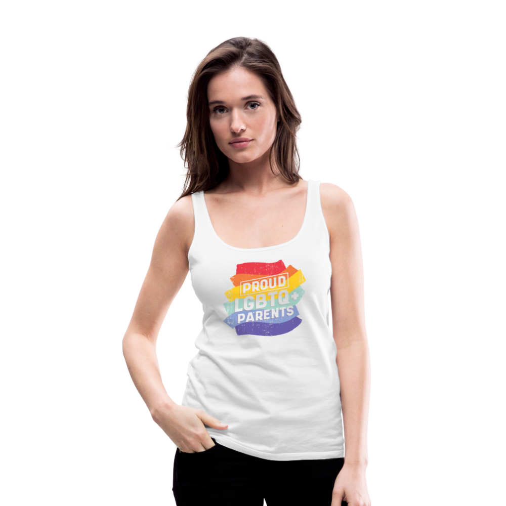 Proud LGBTQ+ Parents "Frauen" Tank Top - weiß