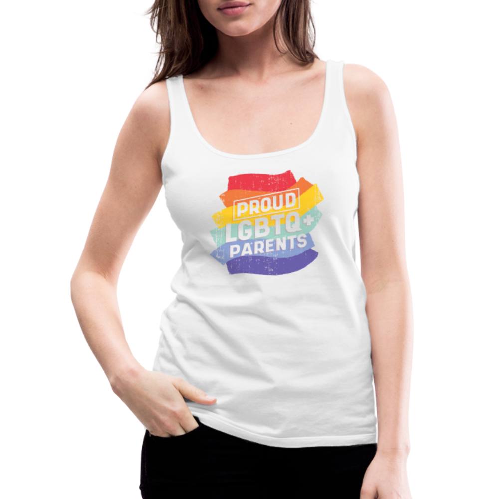 Proud LGBTQ+ Parents "Frauen" Tank Top - weiß