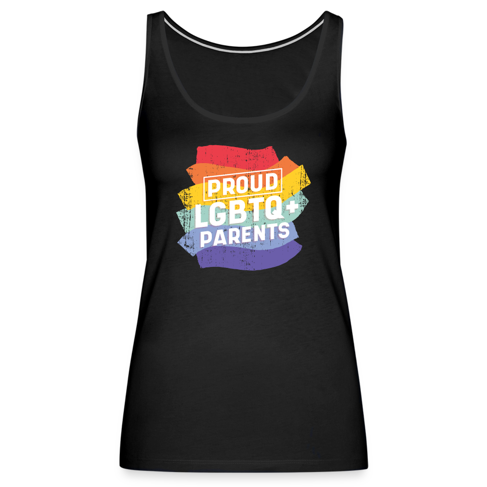 Proud LGBTQ+ Parents "Frauen" Tank Top - Schwarz