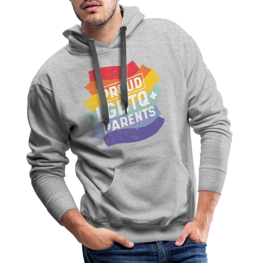 Proud LGBTQ+ Parents "Männer" Hoodie - Grau meliert