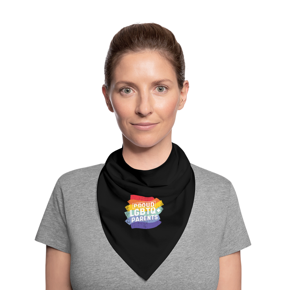 Proud LGBTQ+ Parents Bandana - Schwarz