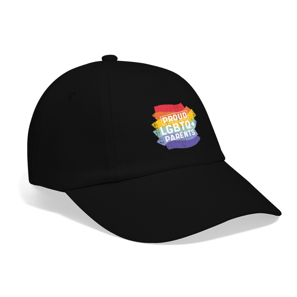 Proud LGBTQ+ Parents Baseballkappe - Schwarz/Schwarz