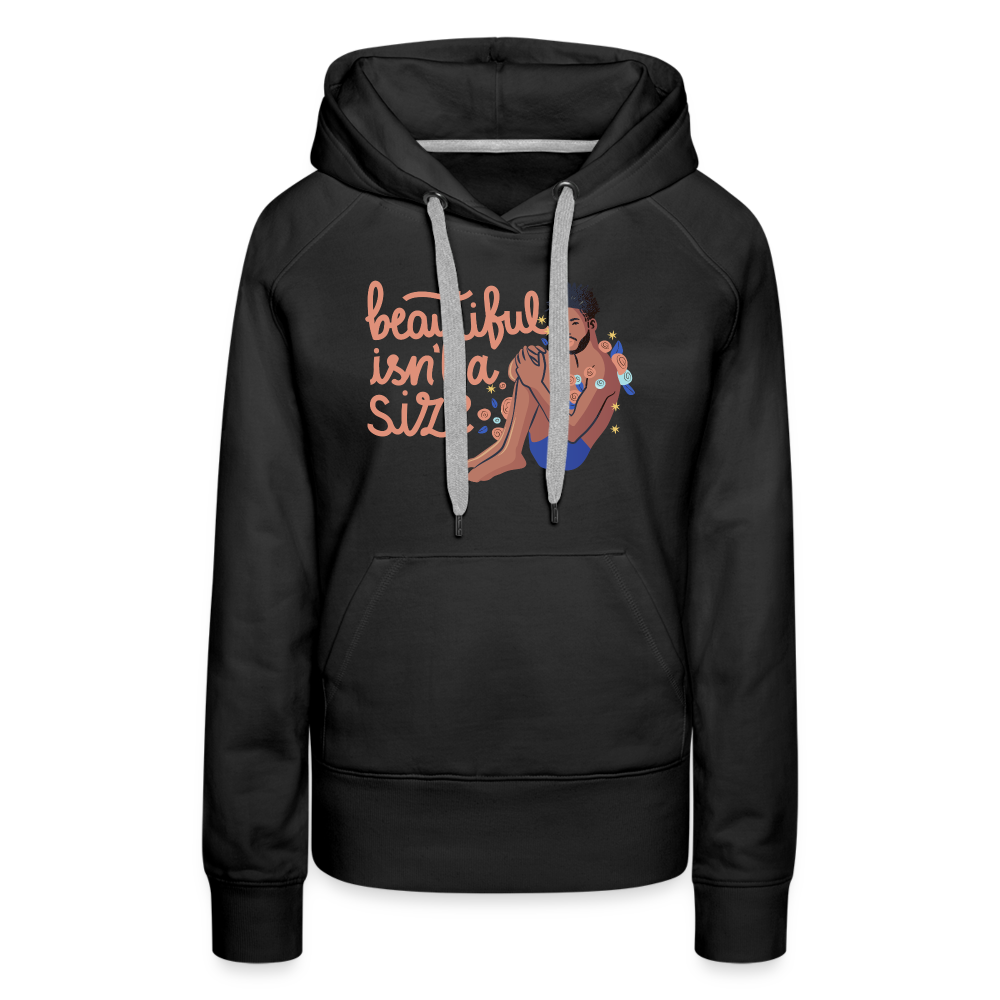 Beautiful isn't a Size "Frauen" Hoodie - Schwarz