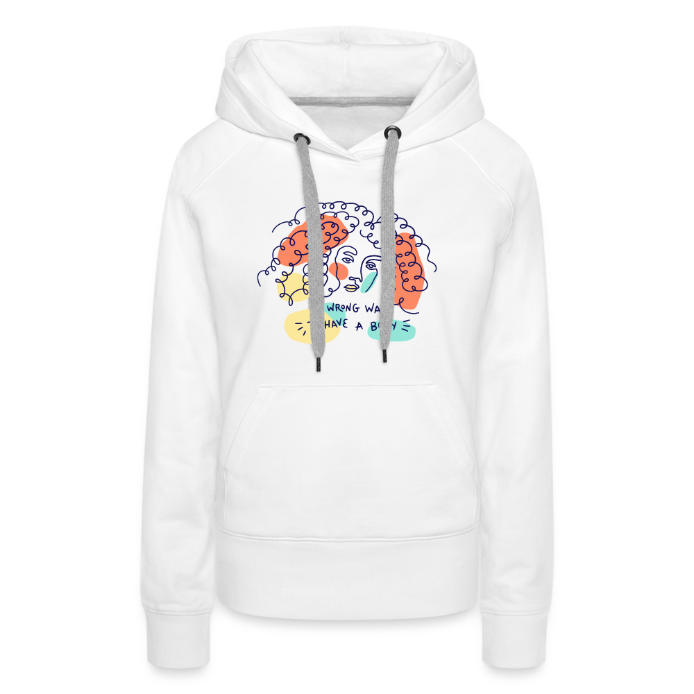 No Wrong Way to have a Body "Frauen" Hoodie - weiß