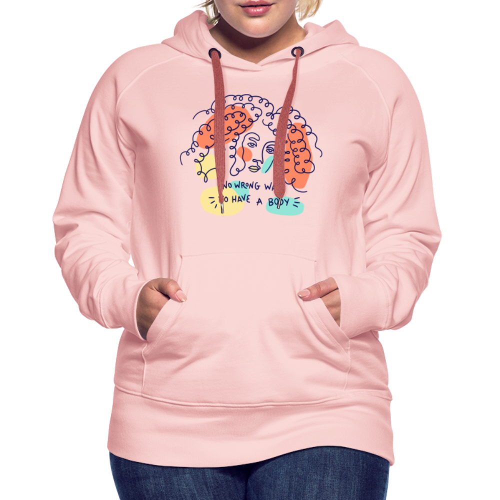 No Wrong Way to have a Body "Frauen" Hoodie - Kristallrosa