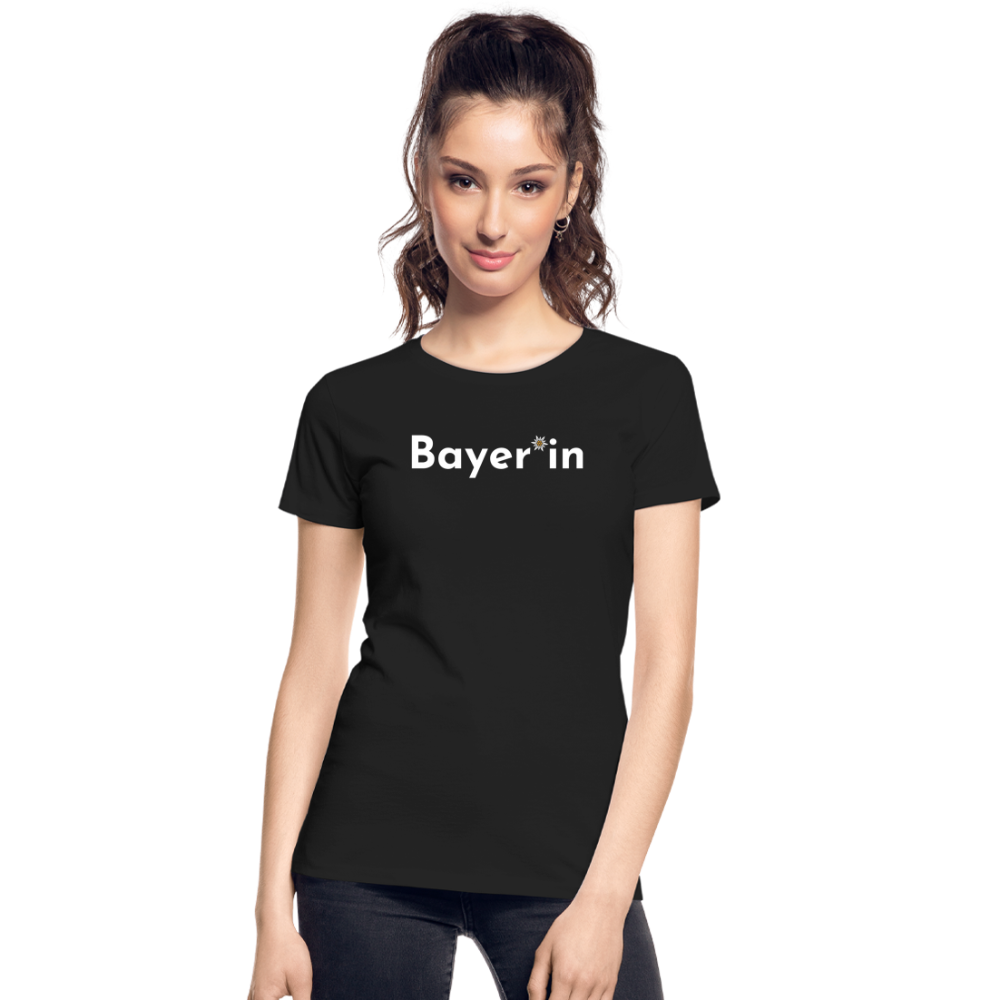 Bayer*in "Frauen" T-Shirt - Schwarz