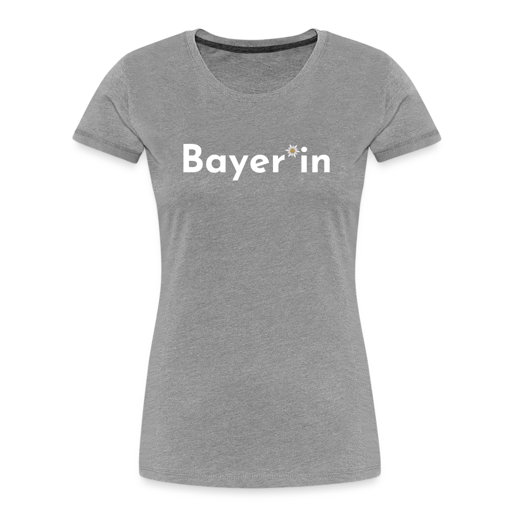 Bayer*in "Frauen" T-Shirt - Grau meliert