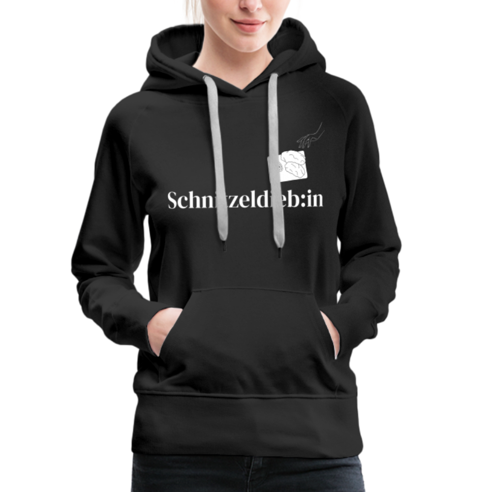 Schnitzeldieb:in "Frauen" Hoodie - Schwarz