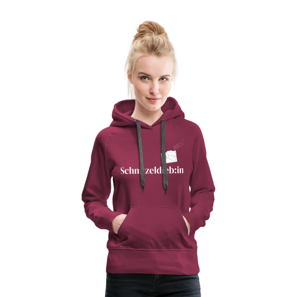 Schnitzeldieb:in "Frauen" Hoodie - Bordeaux