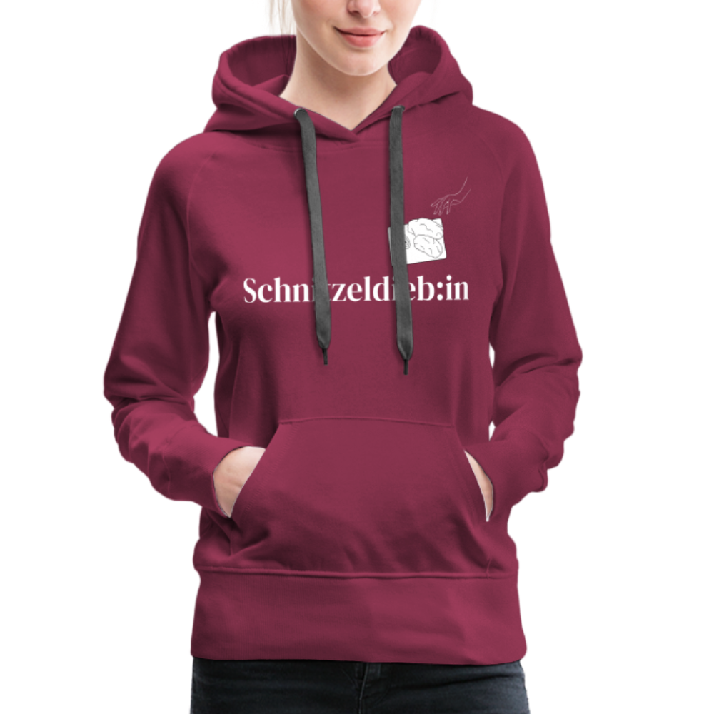 Schnitzeldieb:in "Frauen" Hoodie - Bordeaux