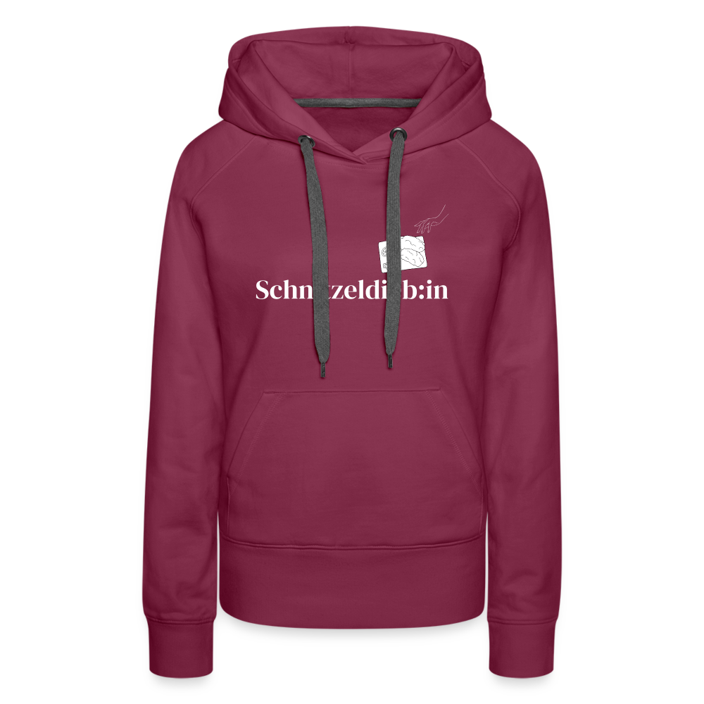 Schnitzeldieb:in "Frauen" Hoodie - Bordeaux