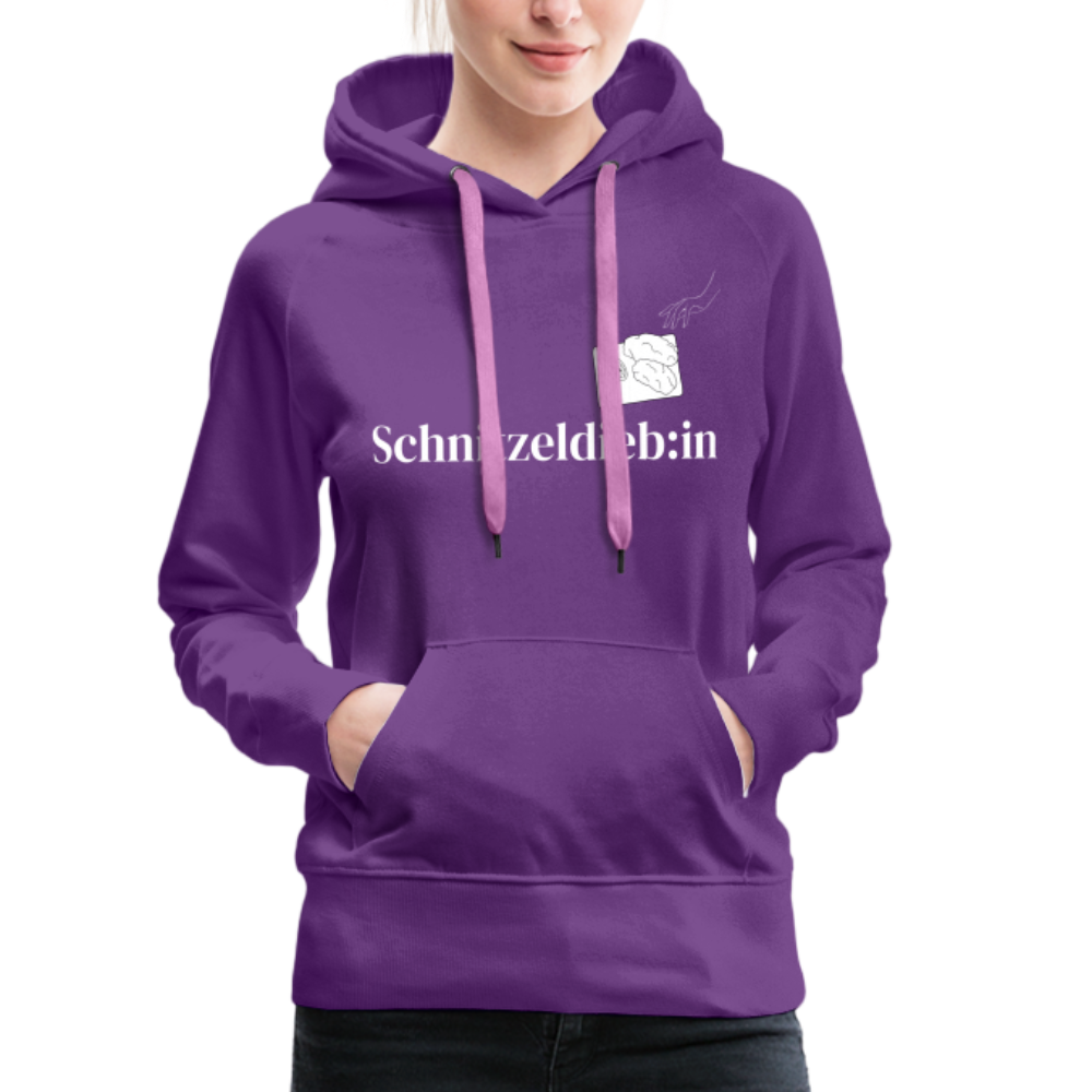 Schnitzeldieb:in "Frauen" Hoodie - Purple