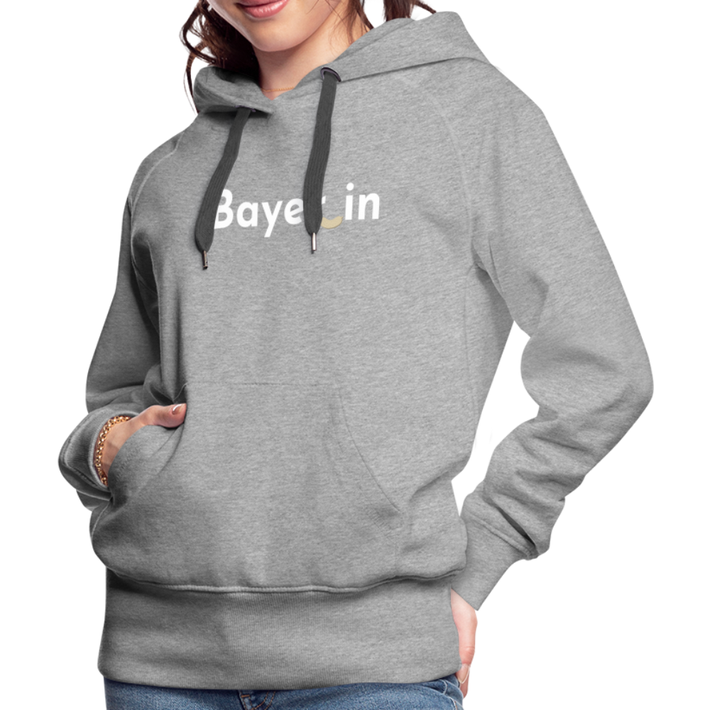 Bayer_in "Frauen" Hoodie - Grau meliert