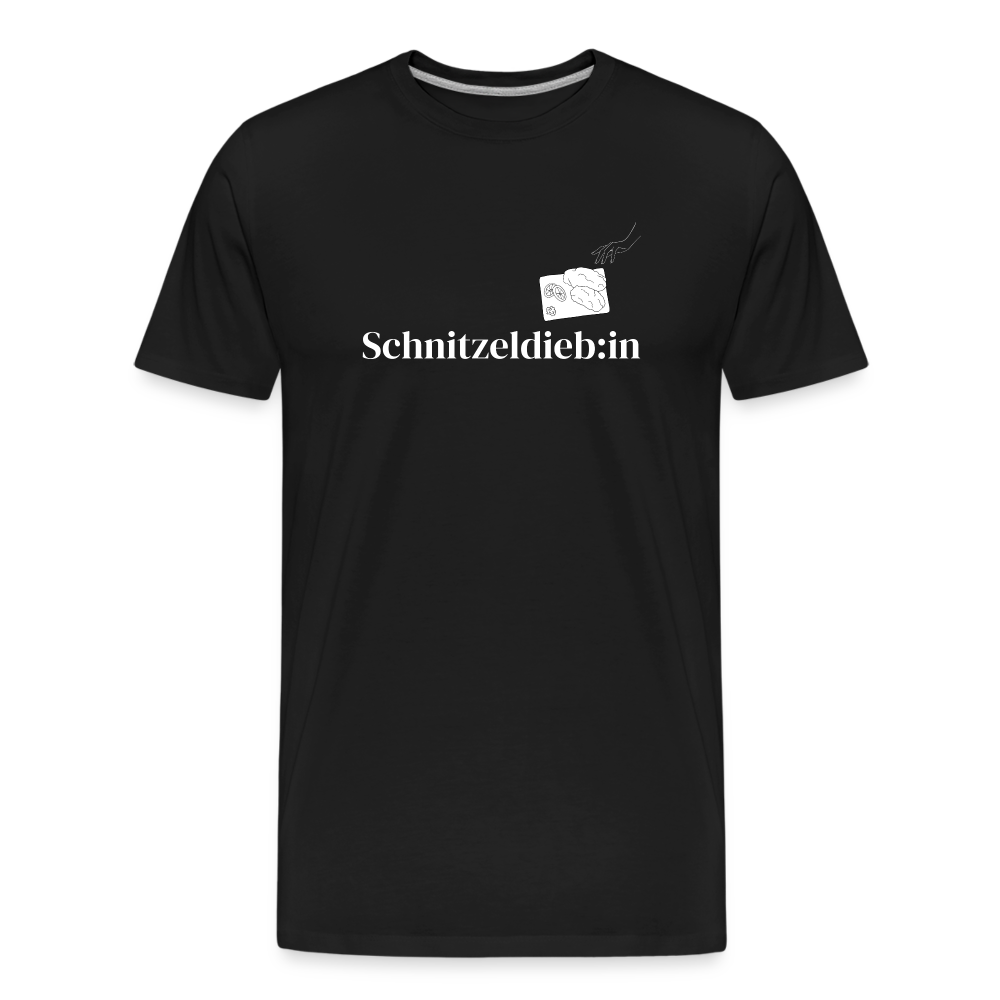 Schnitzeldieb:in "Männer" T-Shirt - Schwarz