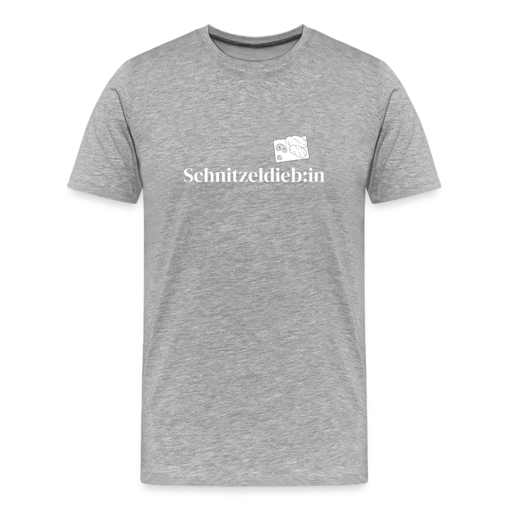 Schnitzeldieb:in "Männer" T-Shirt - Grau meliert