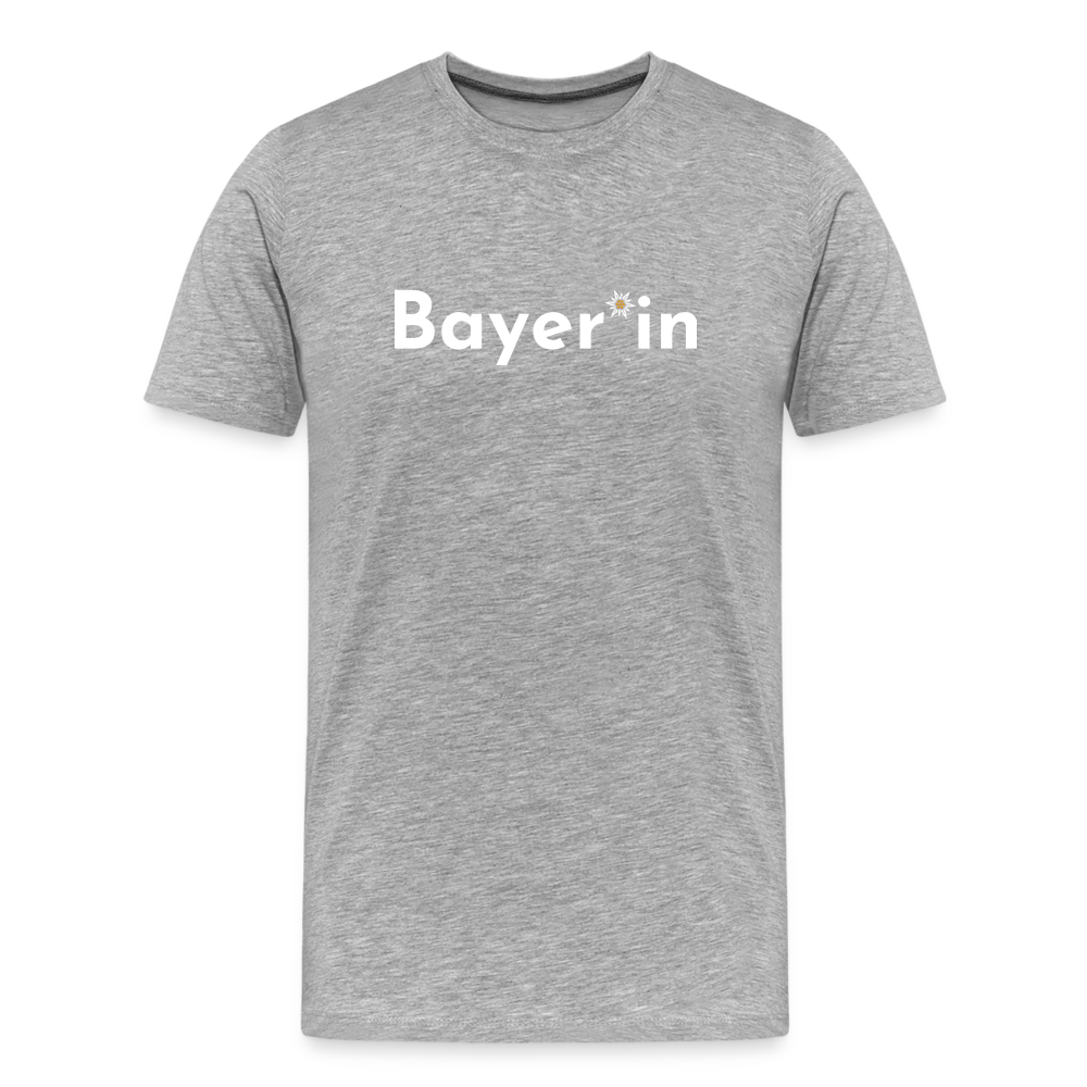 Bayer*in "Männer" T-Shirt - Grau meliert