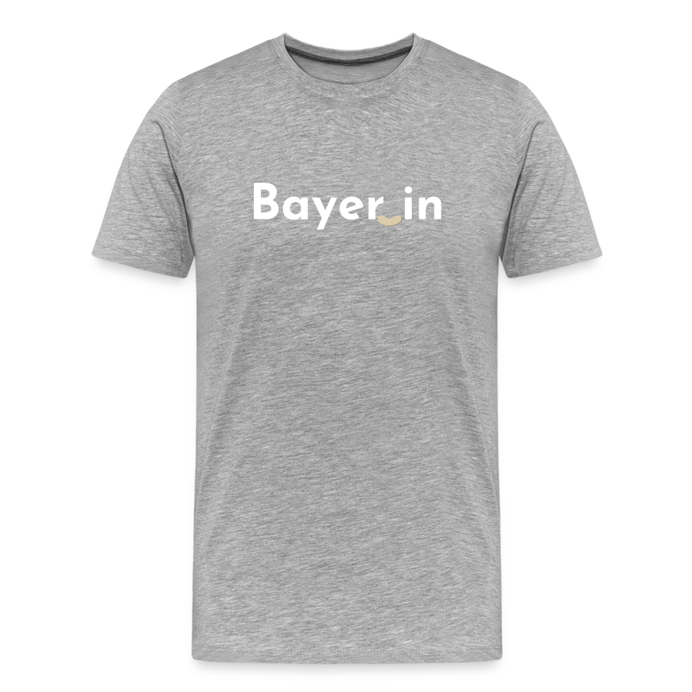 Bayer_in "Männer" T-Shirt - Grau meliert
