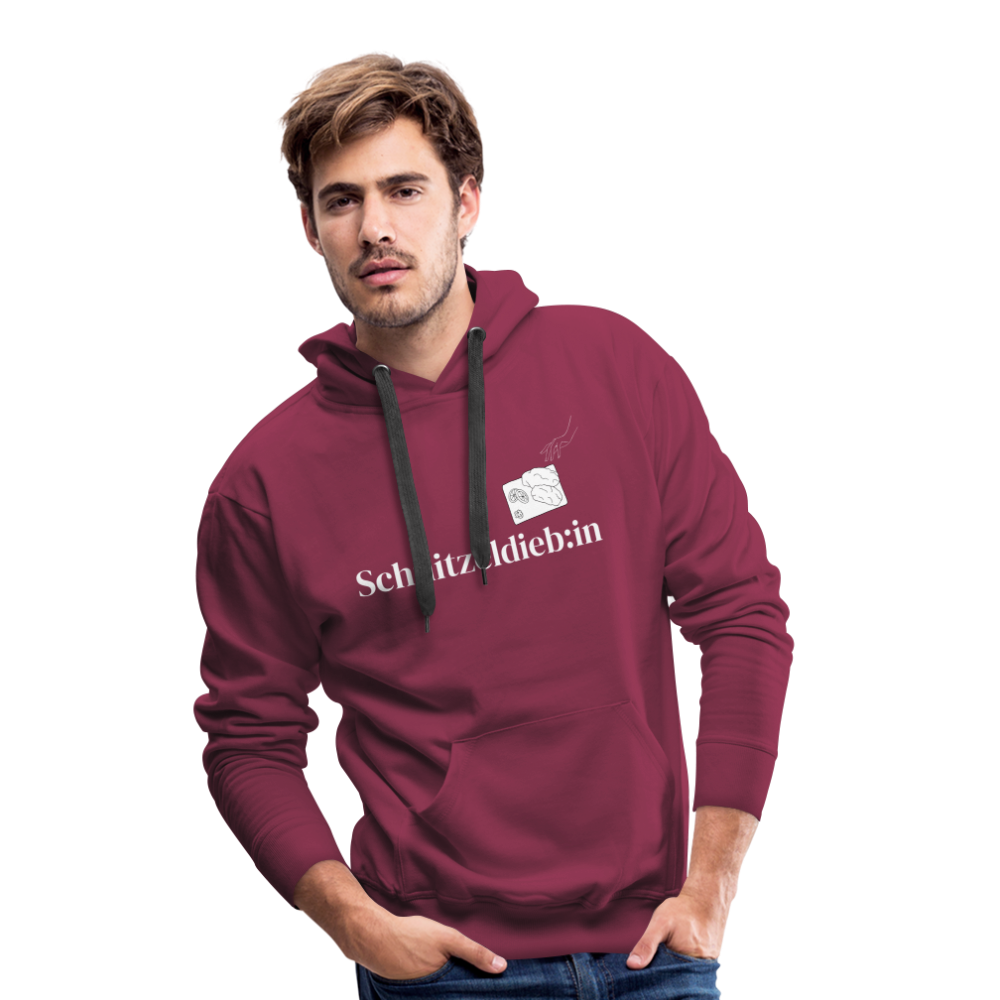 Schnitzeldieb:in "Männer" Hoodie - Bordeaux