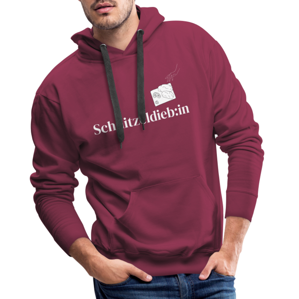 Schnitzeldieb:in "Männer" Hoodie - Bordeaux