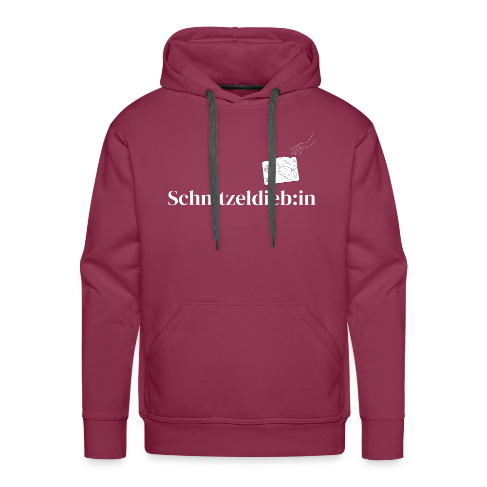 Schnitzeldieb:in "Männer" Hoodie - Bordeaux