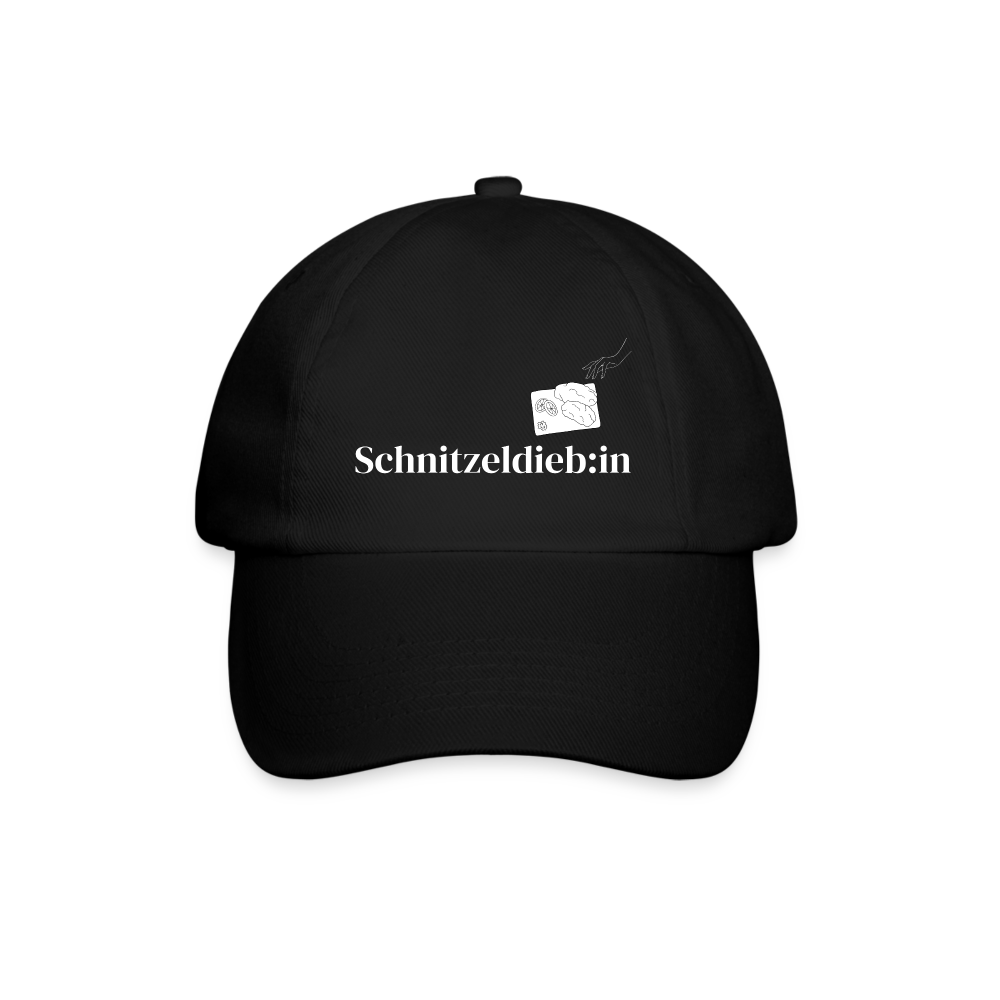Schnitzeldieb:in Baseballkappe - Schwarz/Schwarz