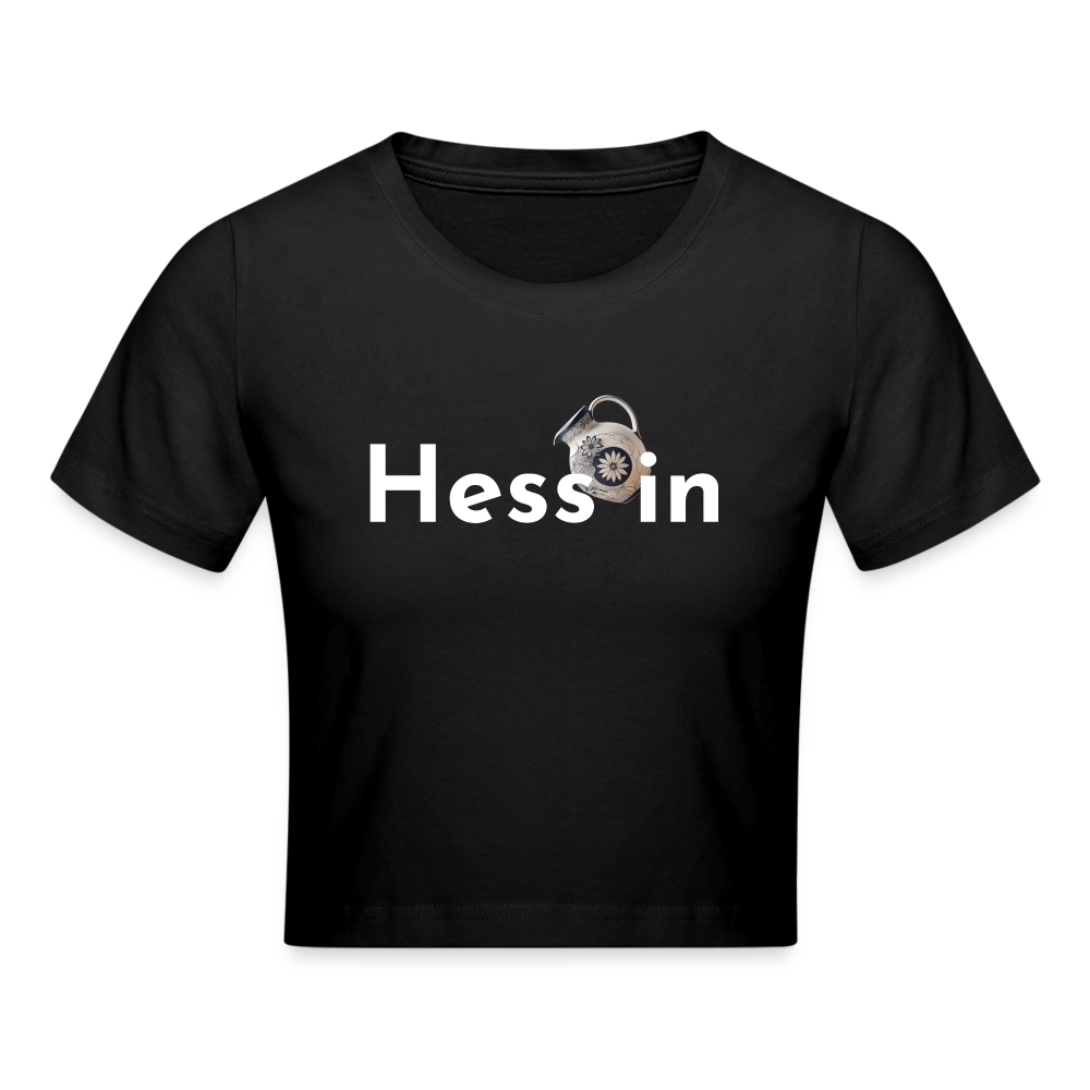 Hess*in Cropped T-Shirt - Schwarz
