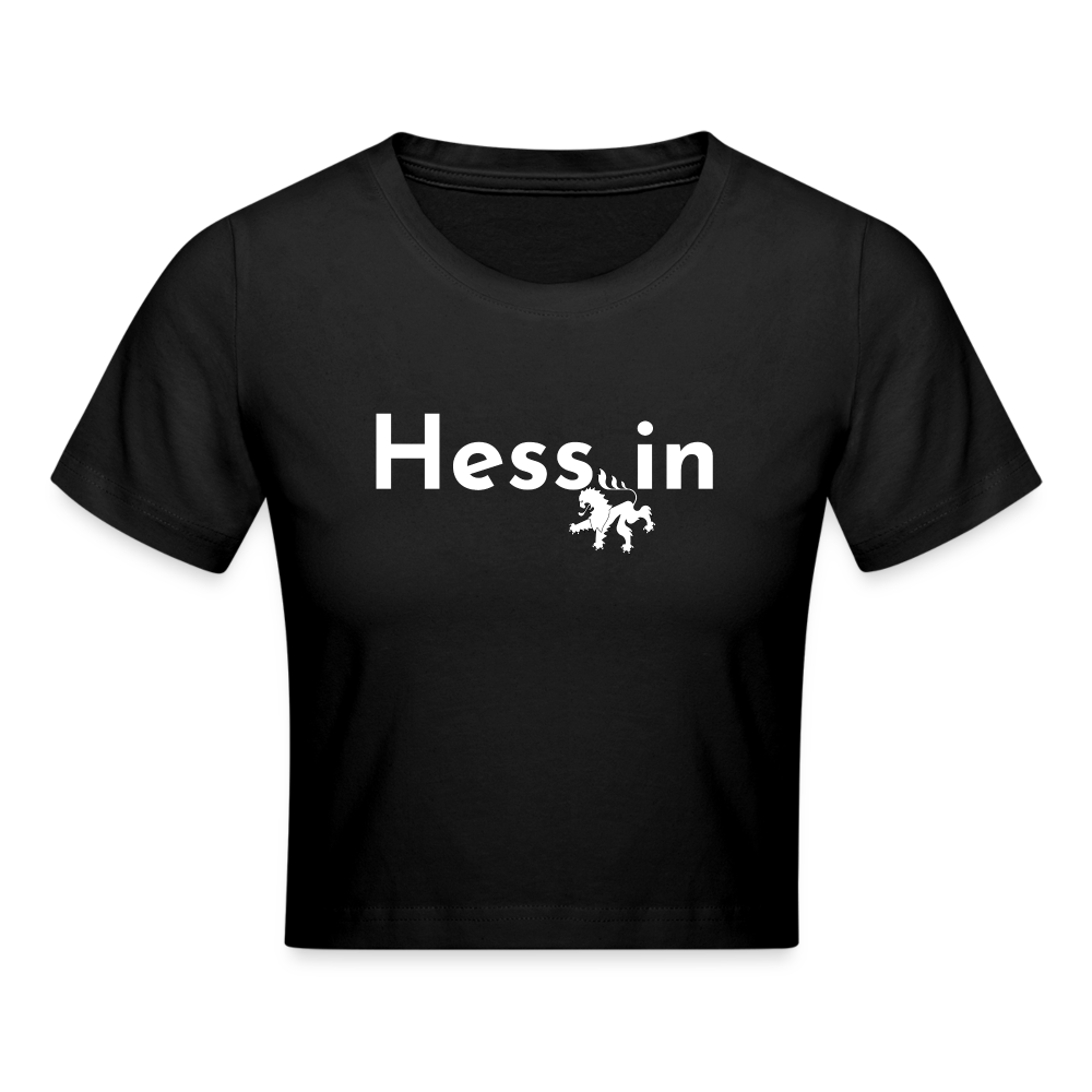 Hess_in Cropped T-Shirt - Schwarz