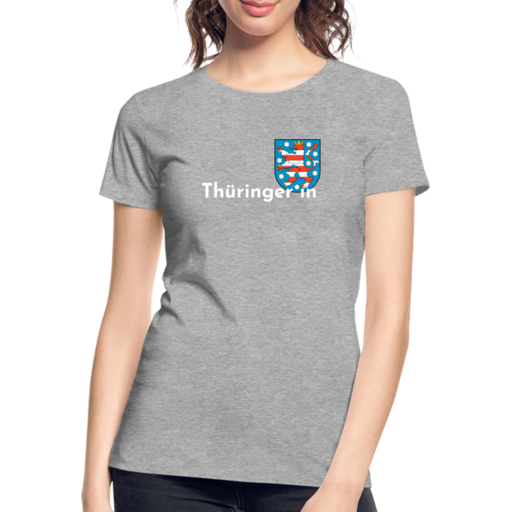 Thüringer*in "Frauen" T-Shirt - Grau meliert