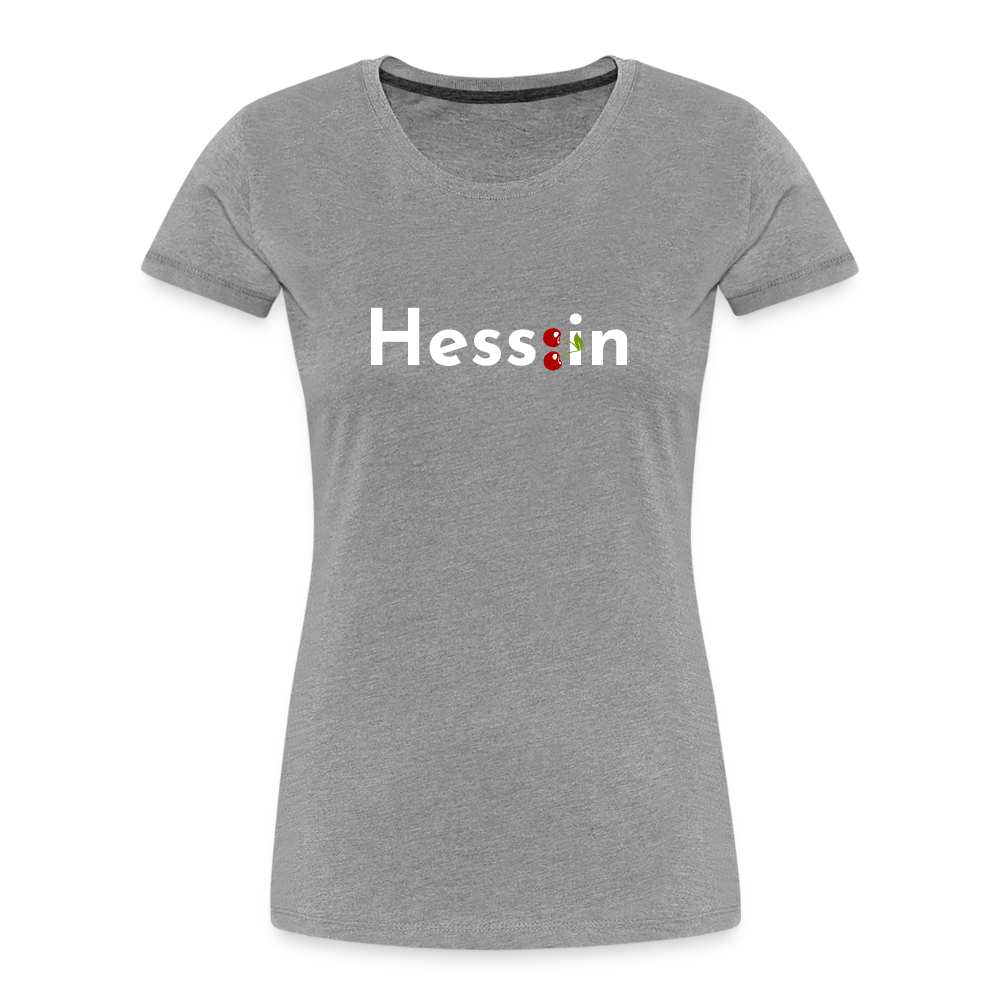 Hess:in "Frauen" T-Shirt - Grau meliert