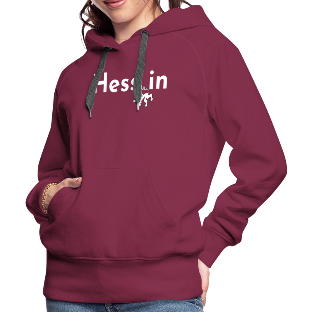 Hess_in "Frauen" Hoodie - Bordeaux