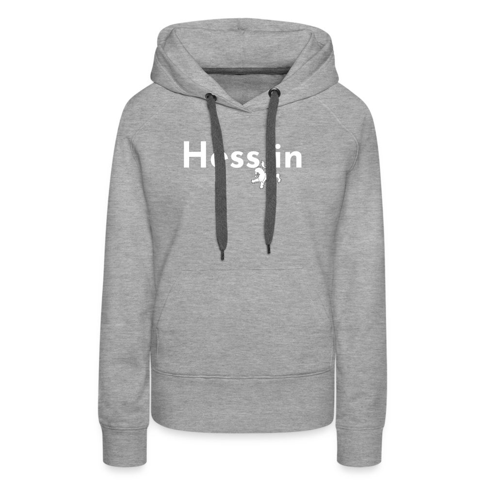 Hess_in "Frauen" Hoodie - Grau meliert